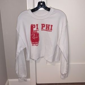 WSU Pi Phi Cropped Crewneck